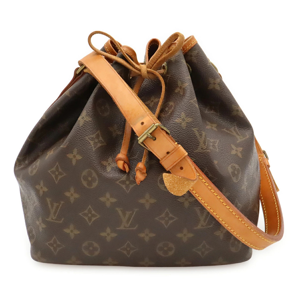 LOUIS VUITTON Monogram Shoulder Bag Hobo Drawstring